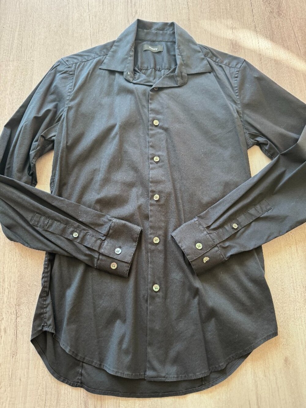 Theory Sylvain Precise 2 Stretch Shirt Eclipse Navy XS